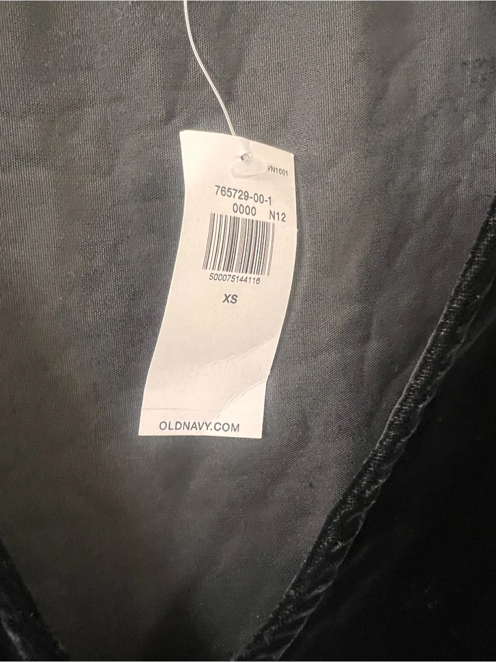 Old Navy Black Velvet Button-Front V-Neck Blouse Sz XS Casual/ workday